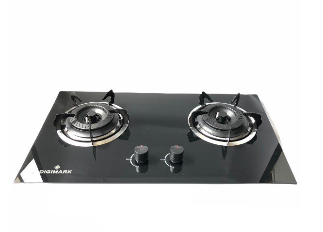 Gas stove 2 shop burner glass top